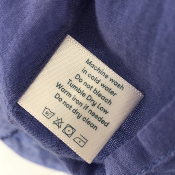 Anthropologie Roller Rabbit Mini Dress Embroidered Linen Blue Sleeveless Size XS - Picture 10 of 16